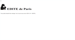 Desktop Screenshot of edite-de-paris.fr